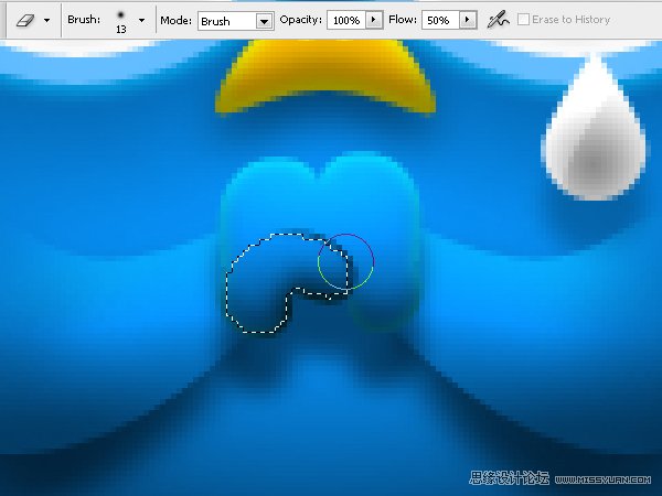 Photoshop绘制漂亮的Twitter小鸟教程