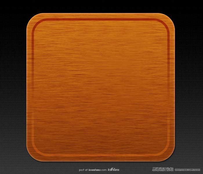 Photoshop简单绘制木质图标教程