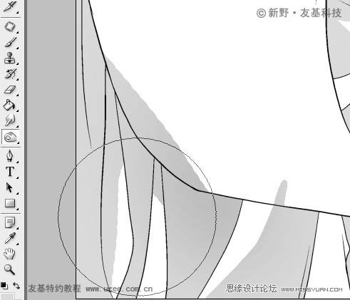 Photoshop鼠绘精细的黑白古典人物插画