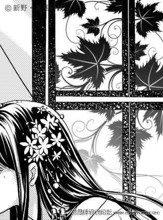 Photoshop鼠绘精细的黑白古典人物插画