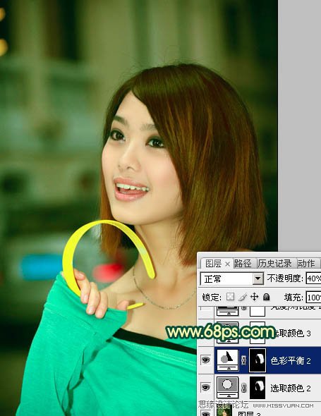 Photoshop调出室内美女甜美效果