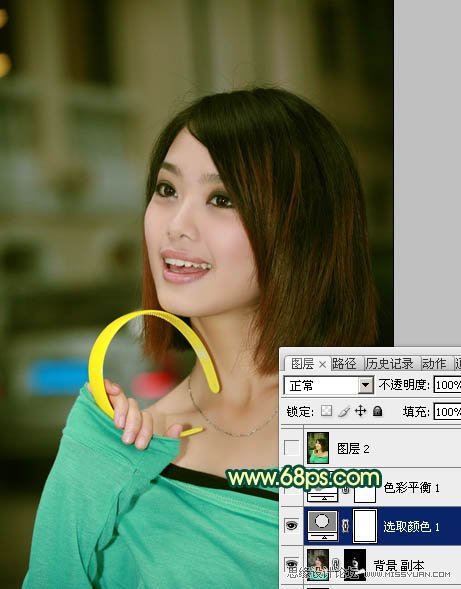 Photoshop调出室内美女甜美效果