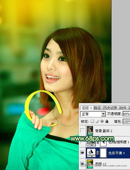 Photoshop调出室内美女甜美效果