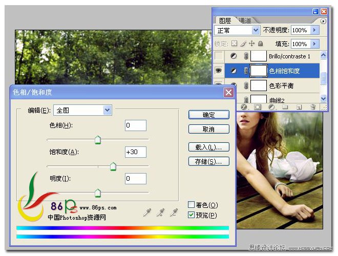 Photoshop调出人物照片高对比度清晰色调