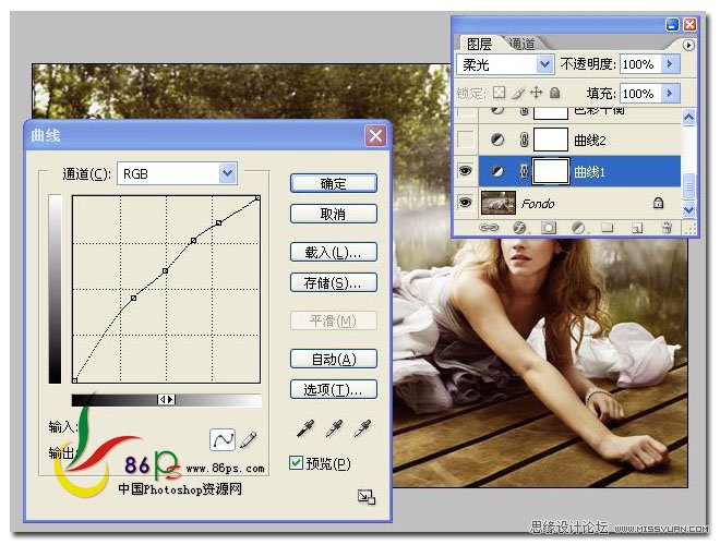 Photoshop调出人物照片高对比度清晰色调