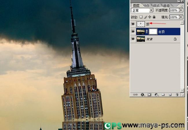 Photoshop合成流星撞击地球震撼场景
