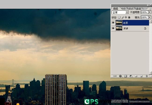Photoshop合成流星撞击地球震撼场景