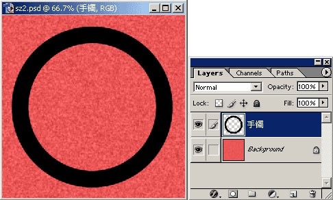 Photoshop绘制漂亮的手镯效果