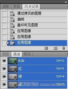 Photoshop调出外景人物照片暗绿色调