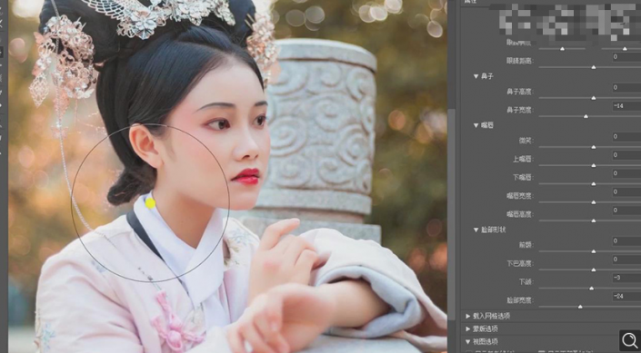 Photoshop调出曝光不足的古典美女暖色效果