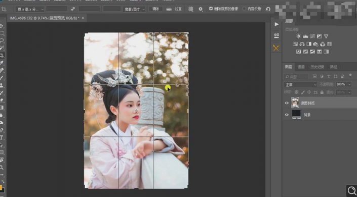 Photoshop调出曝光不足的古典美女暖色效果