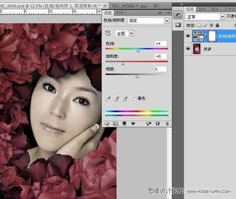 Photoshop调出人物图片古典暗红质感色