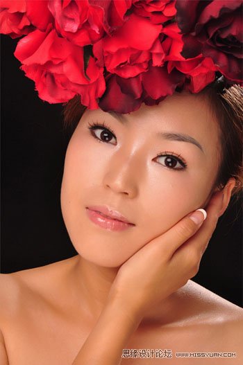 Photoshop调出人物图片古典暗红质感色
