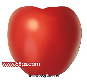 Photoshop绘制逼真的红富士苹果